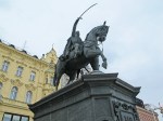 CROACIA 14. (ZAGREB) ESTATUA ECUESTRE DE BAN JELACIC, HEROE NACIONAL
