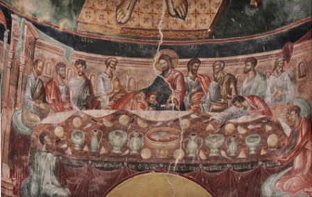 GEORGIA 36.(CONVENTO DE UBISI) DETALLES DE LOS FRESCOS DEL ALTAR MAYOR