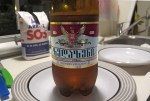 GEORGIA 4. YA ACAMPADOS TOMAMOS UNA CERVEZA, NOS HA COSTADO TRABAJO CONSEGUIRLA, LA GENTE NO NOS COMPRENDIA