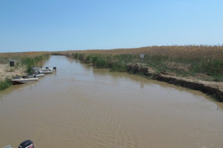 KAZAQUISTAN 1° ENTRADA 54. (MAR CASPIO) RIO URAL UN POCO ANTES DE DESEMBOCAR EN EL CASPIO