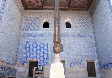 UZBEKISTAN 107 ( KHIVA MONUMENTAL) PALACIO DE TASH-KHAULI, ES UNO DE LOS MEJORES EJEMPLOS DE LA ARQUITECTURA CIVIL DE ASIA CENTRAL DEL SIGLO XIX