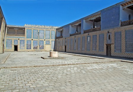 UZBEKISTAN 108 ( KHIVA MONUMENTAL) PALACIO DE TASH-KHAULI, EL HAREN OCUPADA APROXIMADAMENTE LA MITAD DEL AREA DEL COMPLEJO