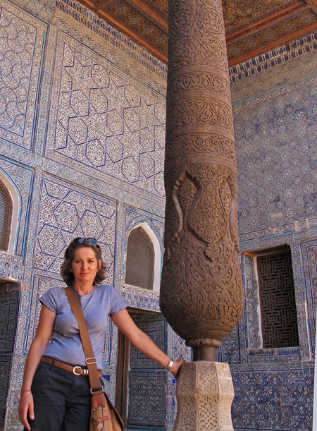 UZBEKISTAN 111 ( KHIVA MONUMENTAL) PALACIO DE TASH-KHAULI, LA TAYAS DE LOS PILARES DE MADERA SON ESPECIALMENTE IMPRESIONANTES