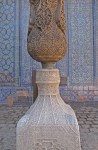 UZBEKISTAN 112 ( KHIVA MONUMENTAL) PALACIO DE TASH-KHAULI, DETALLE DE PEDESTAL Y COLUMNA