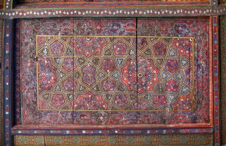 UZBEKISTAN 120 ( KHIVA MONUMENTAL) PALACIO DE TASH-KHAULI, TECHOS EN MADERA POLICROMADOS 2