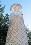 UZBEKISTAN 231 ( SAMARCANDA) EL MAUSOLEO RUKHABAD, ESTE MINARETE FUE AÑADIDO DEL SIGLO XIX