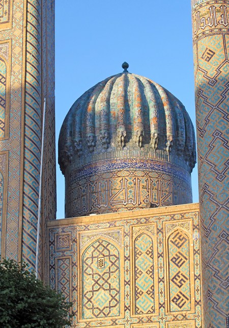UZBEKISTAN 250 ( SAMARCANDA) LA MADRAZA SHER DOR, PLANO DE LA CUPULA