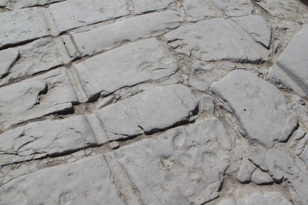 UZBEKISTAN 85 (LA VIDA EN KHIVA) … EN EL SUELO DE LA CIUDAD HAN DEJADO SUS HUELLAS