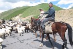 KIRGUISTAN 160 (DE ARSLANBOB A SUUSAMYR) LOS NOMADAS SON LOS VERDADEROS GUARDIAS DE TRAFICO