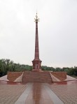 KAZAQUISTAN -2° ENTRADA 57 (SEMEY) MONUMENTOS EN COMMEMORACION CONTRA LOS ENSAYOS NUCLEARES 1