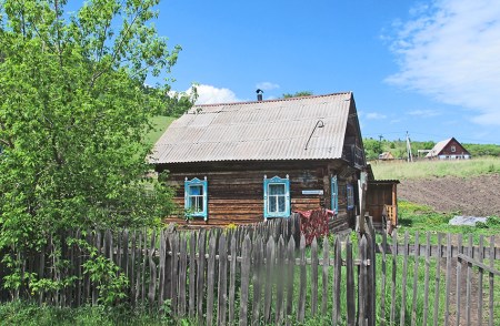 SIBERIA. 1° ENTRADA 33. (DE CAMINO A KOSH-AGACH) CASA TIPO DE LA REGION TOPUCHAYA