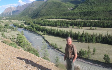 SIBERIA. 1° ENTRADA 48. (DE CAMINO A KOSH-AGACH) RIO EN CHANGA UZUN