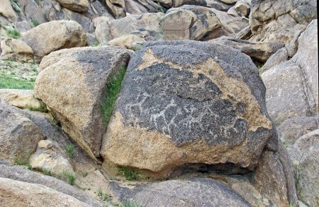 MONGOLIA 191 (GOBI- GUCHIN US) GRAVADOS A LA SALIDA DE LA POBLACION