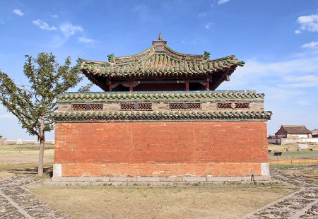 MONGOLIA 314 (KARAKORUM-EL MONASTERIO DE ERDENE ZUU) PARTE TRASERA DEL TEMPLO DEL DALAI LAMA