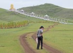 MONGOLIA 501 (EL MONASTERIO DE AMARBAYASGALANT) HACIA EL MONUMENTO A BUDA