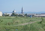 MONGOLIA 564 (ALTANBOULAG LA FRONTERA) VISTA AUN DESDE MONGOLIA UNA IGLESIA ORTODOXA RUSA. EN 1995 ESTADO MONGOL AUTORIZA LA CREACION DE UNA ZONA