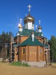 SIBERIA 2°, 112 (P0R EL OBLAST DE IRKUTST) KUITUN, IGLESIA DE TODOS LOS SANTOS DE SIBERIA LA CONSTRUCCION COMENZÓ EN 2100, ESTA HECHA CON MADERA DE CEDRO