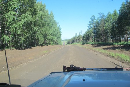 SIBERIA 2°, 117 (P0R EL KRAI DE KRASNOYARSK)… LA SUERTE ES QUE NO HAY MUCHA CIRCULACION