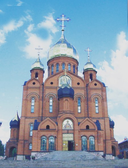SIBERIA 2°, 149 (P0R EL OBLAST DE KEMEROVO) KEMEROVO CITY, EN LA IGLESIA CATEDRAL DE SAN NICOLAS, SE VENERAN LAS RELIQUIAS DEL SANTO, QUE EL OBISPO CATOLICO DE NOVOSIBIRSK REGALO AL OBISPO ORTODOXO DE KEMEROVO