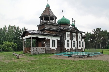 SIBERIA 2°, 79 (P0BLADO DE TALTSY) LA IGLESIA DE LA TRINIDAD FUE CONSTRUIDA EN 1914 EN DYADINO PUEBLO DE LA REGION DE IRKUTSK