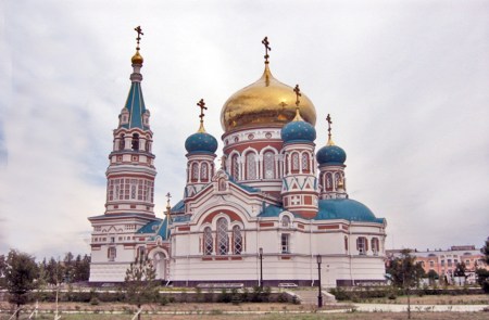 SIBERIA 2°, 212 (LA CIUDAD DE OMSK) CATEDRAL DE LA ASUNCION DATA 1891. EN ESTA POBLACION SE ENCUENTRA LA SEDE DEL OBISPADO DEL OBLAST DE OMSK Y DE TARA