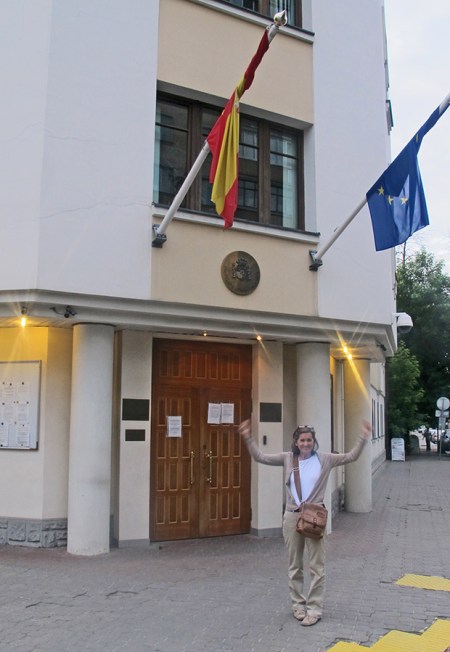 RUSIA 2° ENTRADA 8 (MOSCU) LA EMBAJADA ESPANOLA