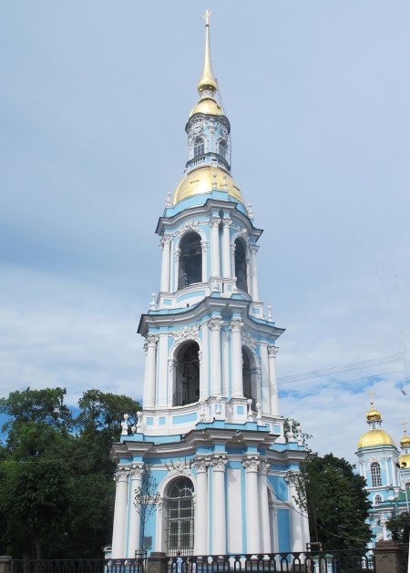 RUSIA 2º ENTRADA 9 (SAN PETESBURGO) TORRE DE LA CATEDRAL DE SAN NICOLAS DE LOS MARINOS, CONSTRUIDA EN 1753-1762