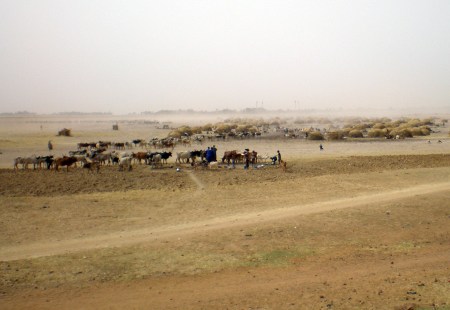 MALI 104 (DJÉNNÉ - MOPTI) POBLADO CON CABAÑAS DE FORMAS SEMIESFERICAS